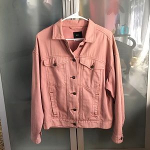 URBANOUTFITTERS pink denim jacket